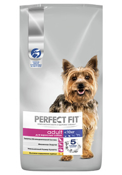 Perfect Fit Dog Adult / Сухой корм Перфект Фит для собак Мелких и Миниатюрных пород Курица 80228