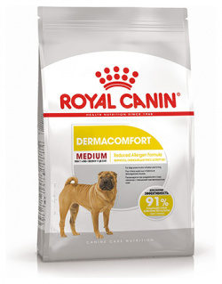 Royal Canin Medium Dermacomfort / Сухой корм Роял Канин Медиум Дермакомфорт для собак Средних пород с Кожным раздражением и зудом 24421000R2