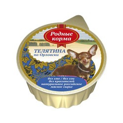 Родные Корма / Консервы для собак Телятина по Орловски (цена за упаковку) 66036 К