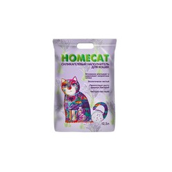 Homecat / Силикагелевый наполнитель Хоумкэт для кошачьего туалета аромат Лаванда 68914