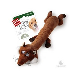 GiGwi Dog Toys / Игрушка Гигви для собак Лиса с большой и малой пищалкой 50206