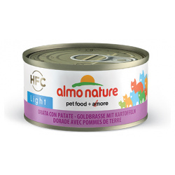 Almo Nature Light HFC Adult Sea Bream with potatoes / Низкокалорийные консервы Алмо Натюр для кошек Морской лещ с картофелем (цена за упаковку) 20787