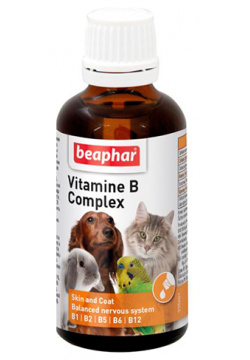 Beaphar Vitamine B Complex / Кормовая добавка Беафар Комплекс Витаминов группы В для Кошек  Собак Птиц 04177