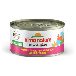 Almo Nature Legend HFC Adult Salmon & Chicken / Консервы Алмо Натюр для кошек с Лососем и Курицей (цена за упаковку) 24261