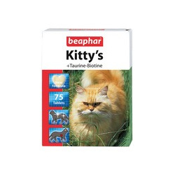 Beaphar Kittys+Taurine+Biotin / Кормовая добавка Беафар для кошек Витаминированное лакомство с Таурином и Биотином ("сердечки") 04197