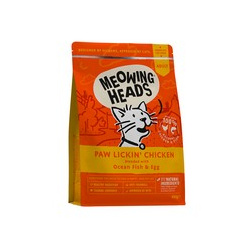 Meowing Heads Paw Lickin’ Chicken / Сухой корм Меовинг Хэдс для взрослых кошек Куриное наслаждение Курица рис Barking 20980