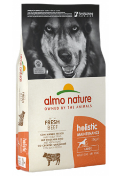 Almo Nature Holistic Large Adult Beef and Rice / Сухой корм Алмо Натюр Холистик для взрослых собак Крупных пород с Говядиной 10376