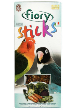 Fiory Sticks / Палочки Фиори для Средних попугаев с Овощами 02615