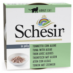 Schesir / Влажный корм Консервы Шезир для кошек Тунец морские водоросли (цена за упаковку) 1064017