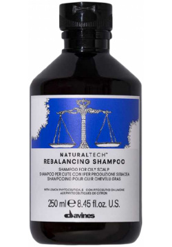 Davines Балансирующий шампунь для жирной кожи головы NaturalTech Rebalancing Shampoo 250 мл 71265