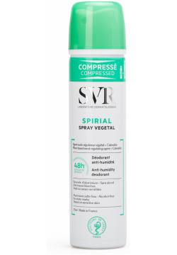 SVR Растительный спрей дезодорант Spirial 75 мл  1014816 Преимущества: