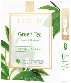 FOREO Очищающая смарт маска для лица Green Tea 6 шт F9328