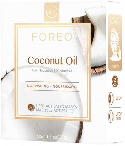 FOREO Питательная смарт маска для лица Coconut Oil 6 шт F9267 Внимание