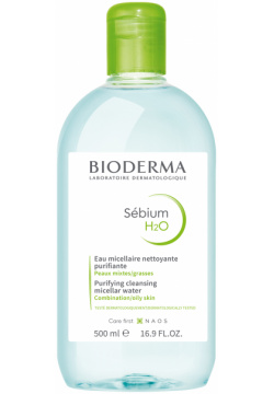 BIODERMA Мицеллярная вода для жирной и комбинированной кожи лица Sebium H2O 500 мл 028642X
