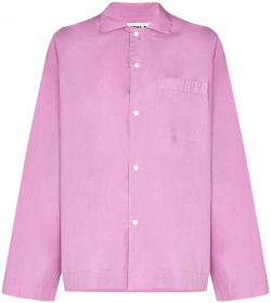 Tekla Poplin Pyjamas Shirt Pink (XS) SWT PP Пижамная рубашка из поплина  унисекс