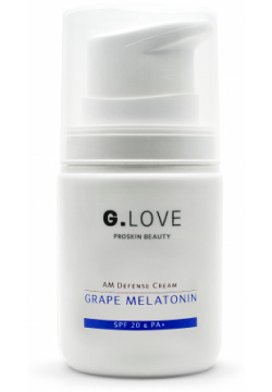 G LOVE Дневной защитный крем для лица SPF 20 Grape Melatonin 50 мл 30860 П