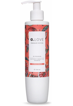 G LOVE Питательный биоактивный шампунь для волос Citrus Power 250 мл 31171 П