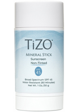 TIZO Солнцезащитный стик для лица SPF45 Mineral Stick Sunscreen Non Tinted 30 гр TIZO154