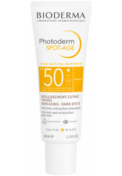 BIODERMA Солнцезащитный крем гель против морщин и пигментации для лица SPF 50+ Photoderm 40 мл 28535W