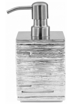 Дозатор для жидкого мыла RIDDER 22150527 Brick Silver серебряный