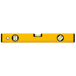 Уровень FIT 18204 Стайл Профи 3 глазка  желтый усиленный корпус фрезер рабочая грань шкала 400 мм