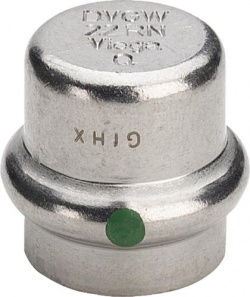 Заглушка пресс VIEGA 452896 35 мм  для нерж трубы сталь