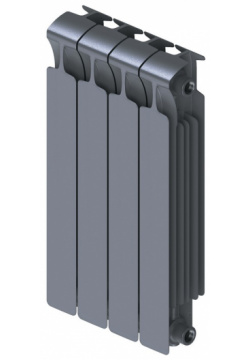 Радиатор биметаллический RIFAR RM5004 MVR 7012 Monolit RM500 4 500/100мм секции  правое нижнее титан