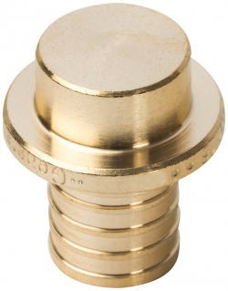 Заглушка аксиальная STOUT SFA 0030 000025 мм  для PEX трубы латунь