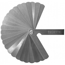 Комплект щупов Thorvik TG25  25 пластин 0 04 1мм