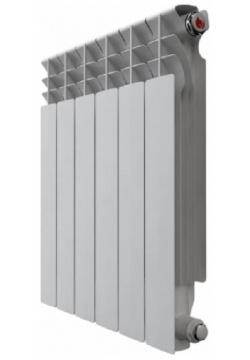 Радиатор алюминиевый НРЗ NRZRA5000801004 Люкс 500/80 мм  4 секции 728 Вт