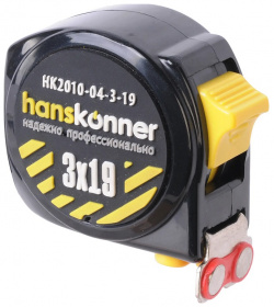 Рулетка Hanskonner HK2010 04 3 19  длина м ширина мм