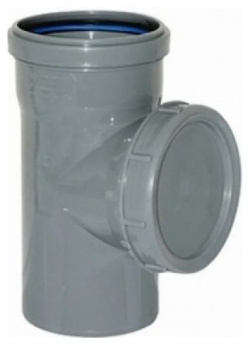 Ревизия канализационная Синикон D 110 мм  полипропилен (серый) 516007 R