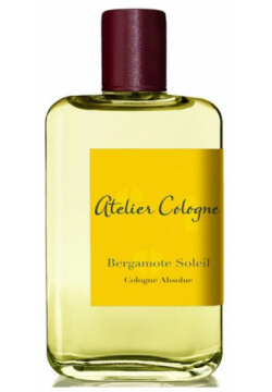 Bergamote Soleil Atelier Cologne 