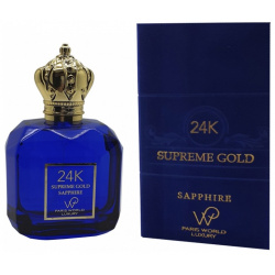 24K Supreme Gold Sapphire Paris World Luxury 