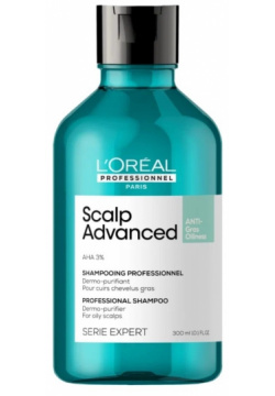 Шампунь для волос Loreal Professionnel LOreal  Scalp Advanced Anti Gras Oiliness