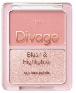 Корректор для кожи Divage  Blush & Highlighter Duo Face