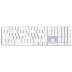 Клавиатура Apple Magic Keyboard с цифровой панелью  серебристый+белый MQ052RS/A