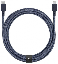 Кабель Native Union Belt Cable USB C / Lightning  3м синий CL IND 3 NP