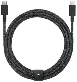 Кабель Native Union Belt Cable USB C / Lightning  3м черный CL CS BK 3 NP