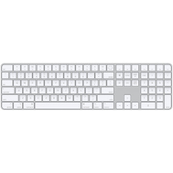 Клавиатура Apple Magic Keyboard с Touch ID и цифровой панелью  серебристый+белый MK2C3