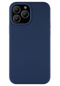 Чехол накладка uBear Touch Mag Сase для iPhone 13 Pro Max  силикон темно синий CS102DB67TH I21M