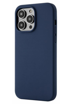 Чехол накладка uBear Touch Mag Case для iPhone 14 Pro Max  силикон темно синий CS214DB67PTH I22M