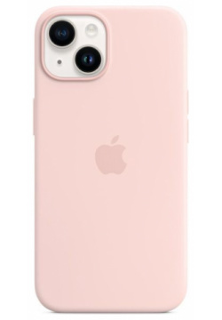 Чехол накладка Apple MagSafe для iPhone 14  силикон розовый мел MPRX3ZM/A