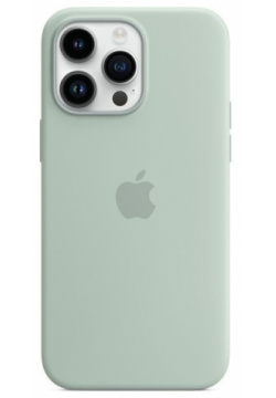 Чехол накладка Apple MagSafe для iPhone 14 Pro Max  силикон мятный MPTY3ZM/A