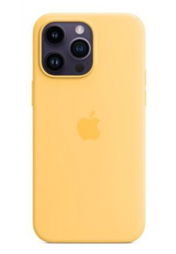 Чехол накладка Apple MagSafe для iPhone 14 Pro Max  силикон желтый MPU03ZM/A