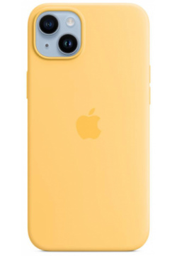 Чехол накладка Apple MagSafe для iPhone 14 Plus  силикон желтый MPTD3ZM/A