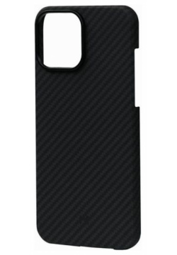 Чехол накладка Magssory MagSafe для iPhone 13 Pro Max  арамид (кевлар) черный CFB002