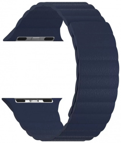 Ремешок Lyambda Pollux для Apple Watch 42/44/45mm  Кожа темно синий DSP 24 44 DB
