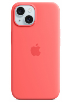 Чехол накладка Apple MagSafe для iPhone 15  силикон гуава MT0V3ZM/A