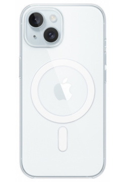 Чехол накладка Apple MagSafe для iPhone 15  поликарбонат прозрачный MT203ZM/A